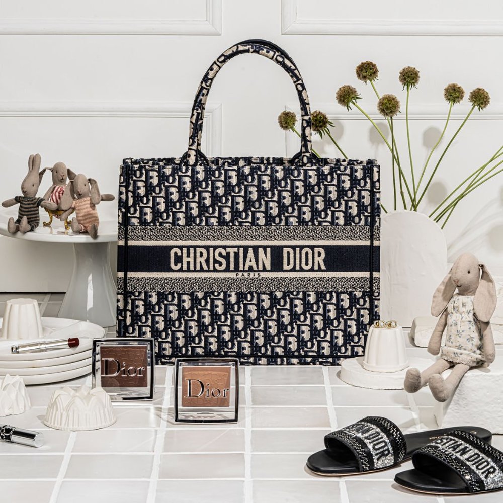 90% NEW BOOKTOTE, DIOR MEDIUM SIZE PICTURE UPDATED - Picture 6 of 10
